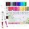 36 Colors Brush Tip Markers for Adult Coloring,Coloring Markers for Lettering,Dual Tip Brush Pens for Kids Drawing,Coloring Pens for Art,Journal Planner,Doodle